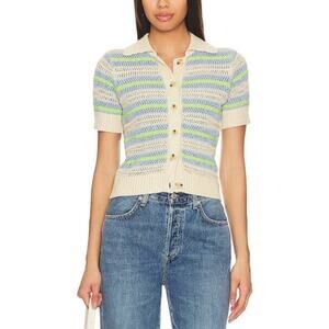 Central Park West 'Coen' Green Polo Size L